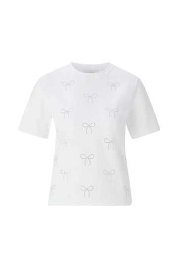 T-Shirt with Bow Application