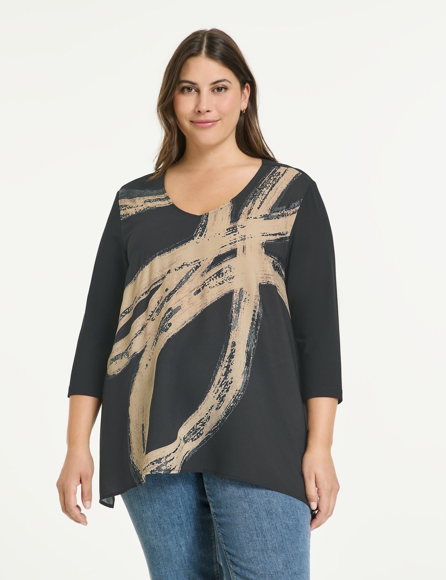 3/4-Shirts  schwarz