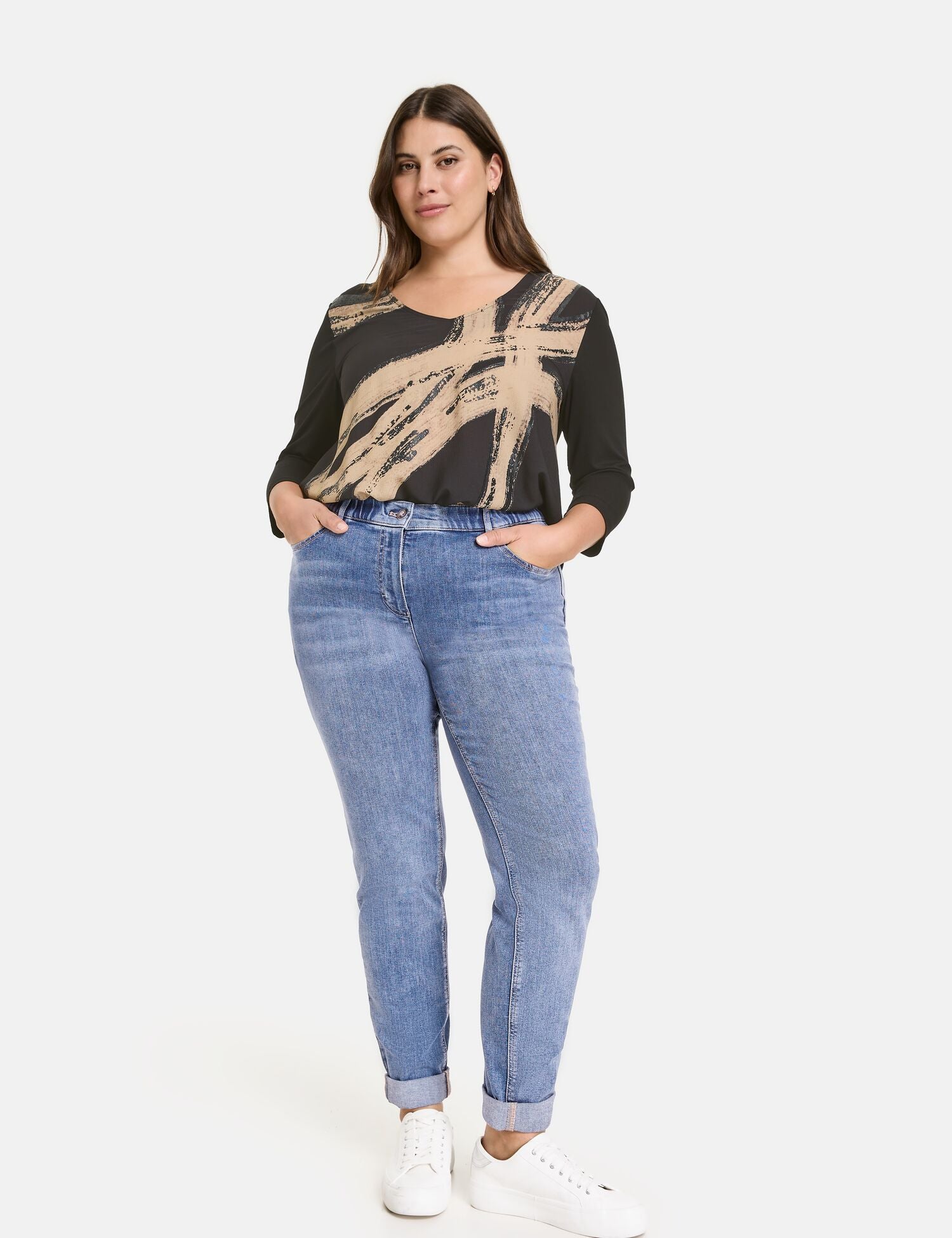 Samoon Skinny, Slim  blau