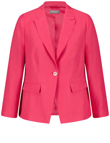 Blazer aus Viskose-Leinen-Mix