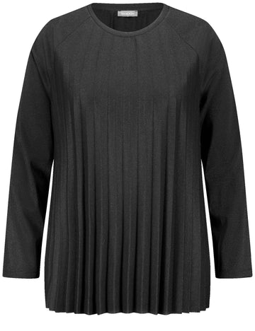 Langarmshirt mit Glitzer-Effekt