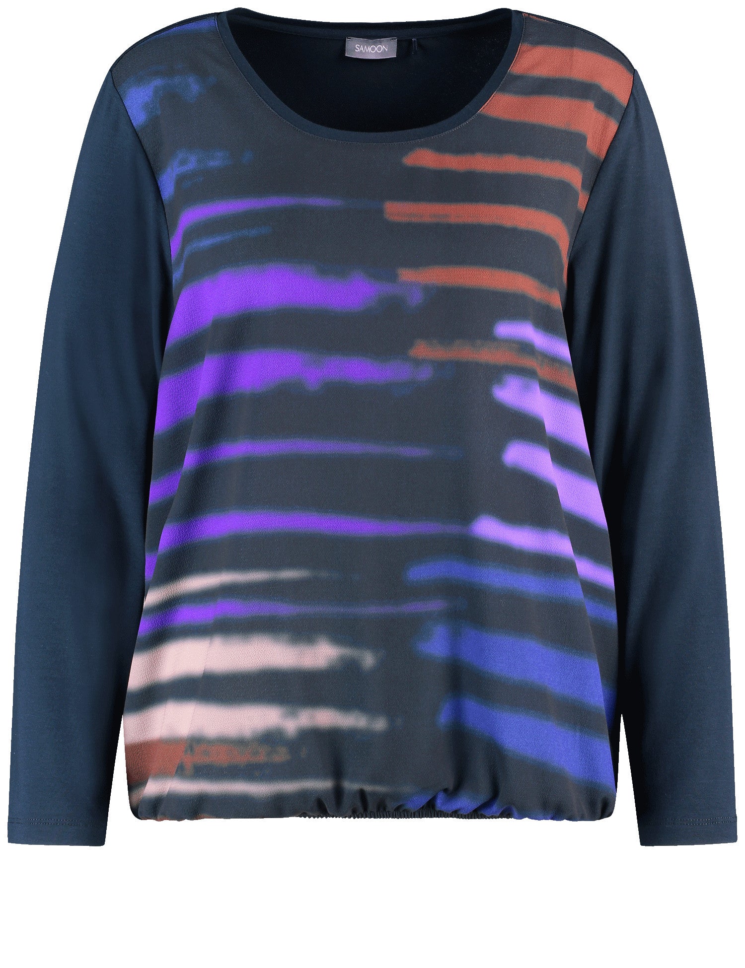 Samoon Langarmshirts  blau