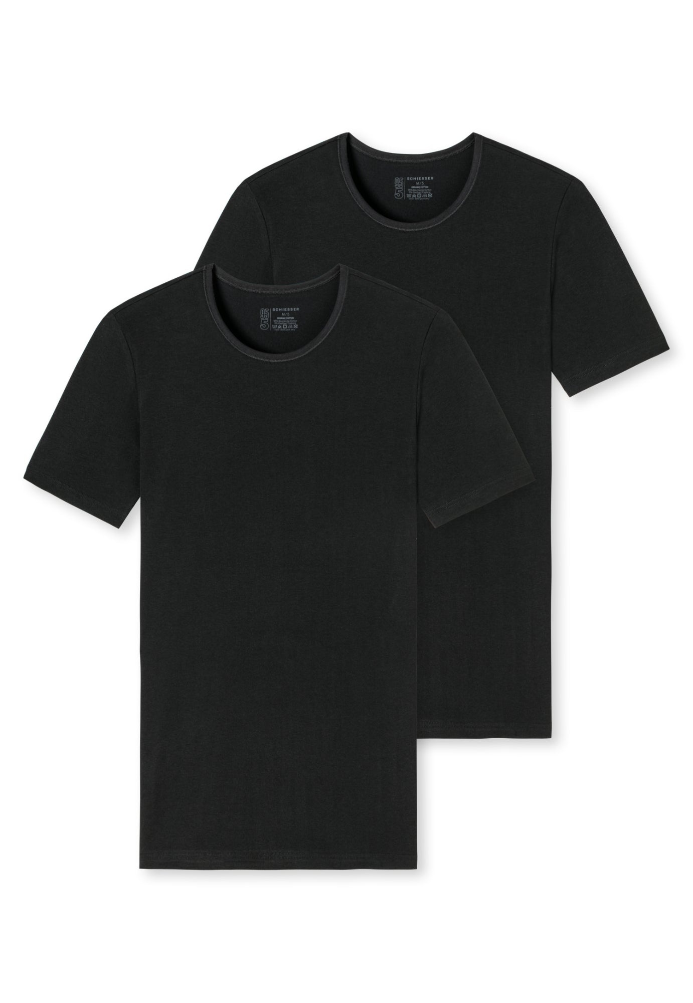Schiesser Pyjamashirts  schwarz