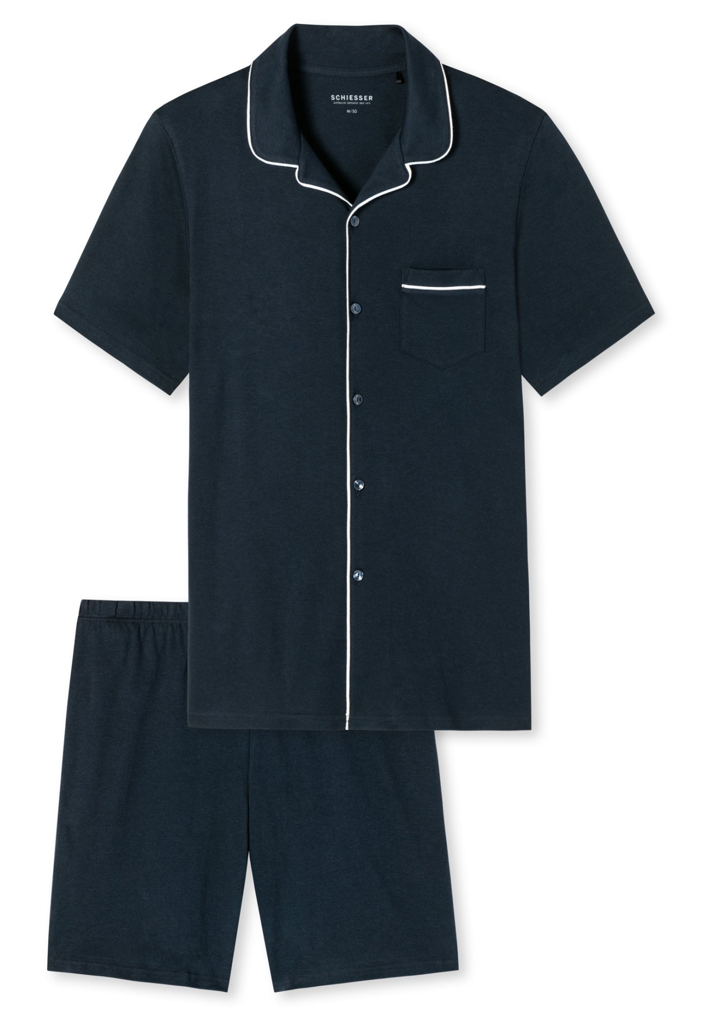 Schiesser Pyjamas  dunkelblau