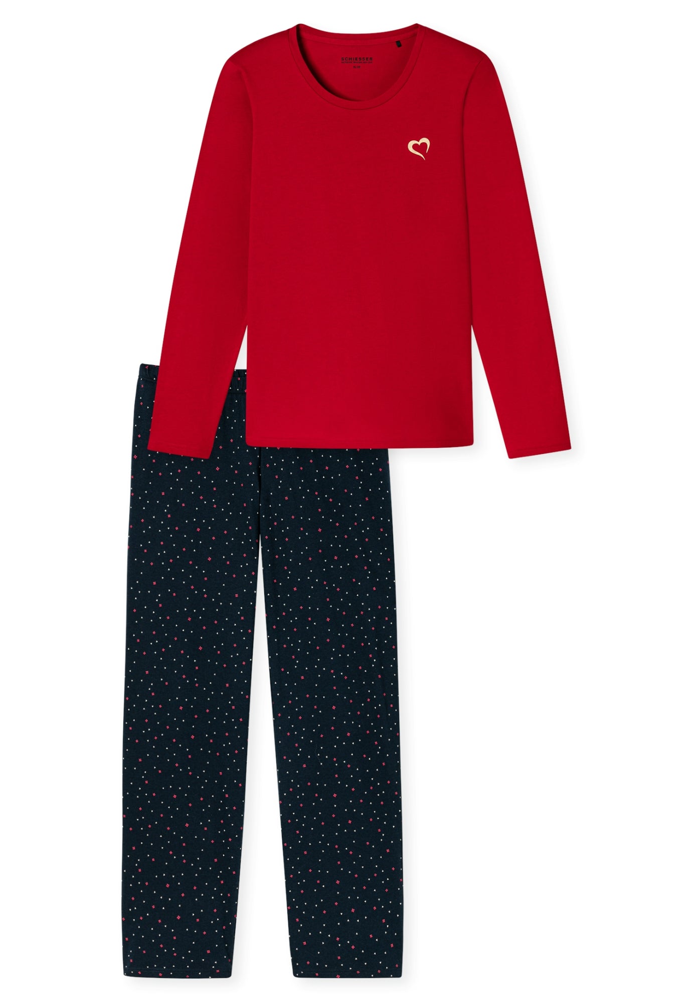 Schiesser Pyjama  rot
