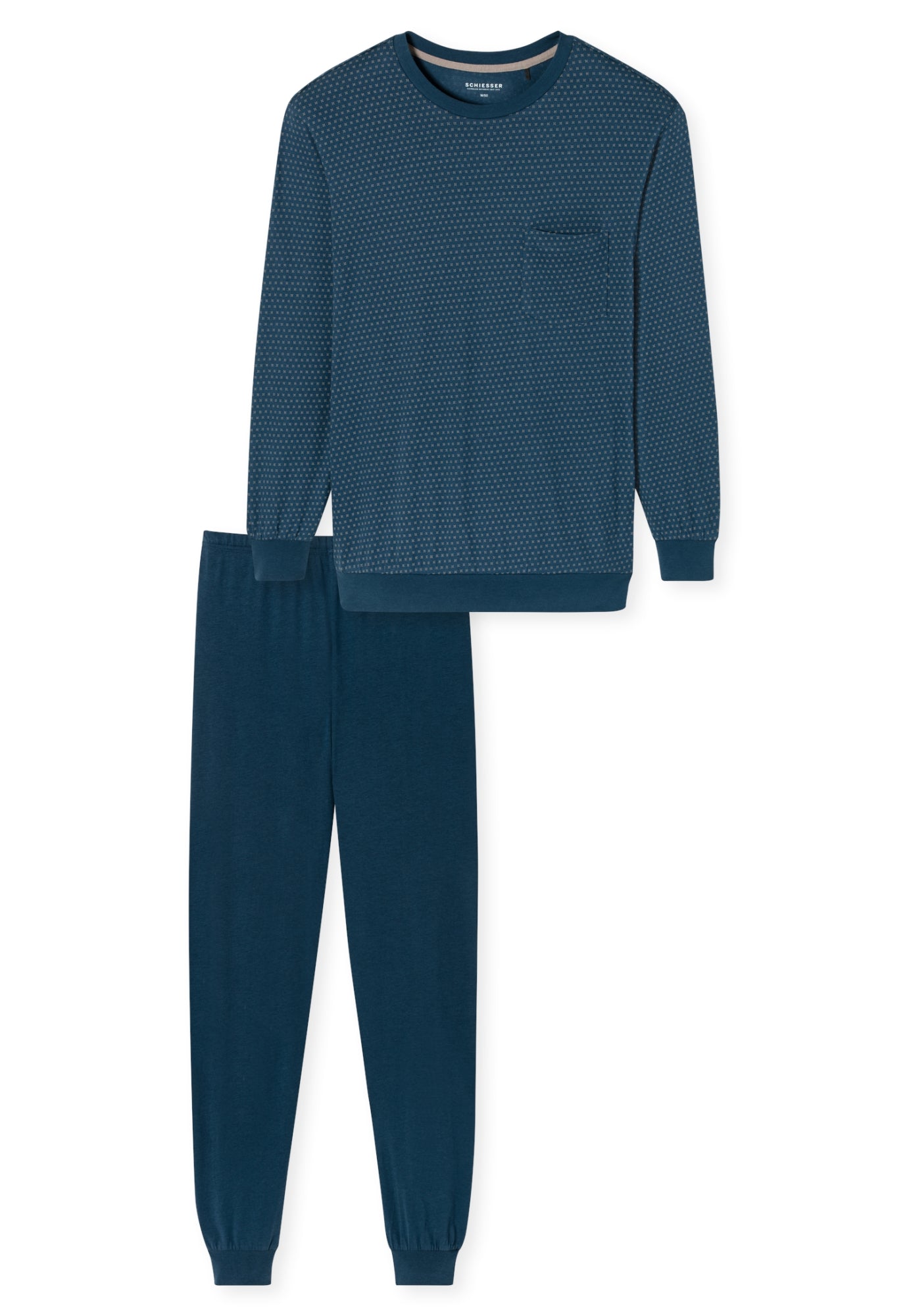 Schiesser Pyjamas  dunkelblau