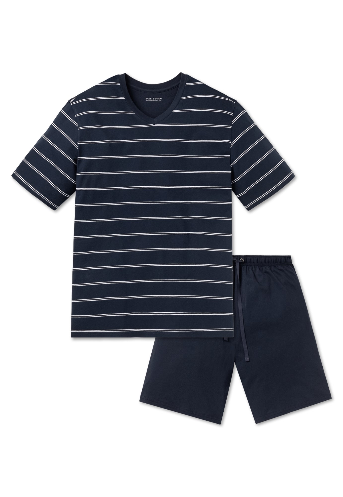 Schiesser Pyjamas  dunkelblau