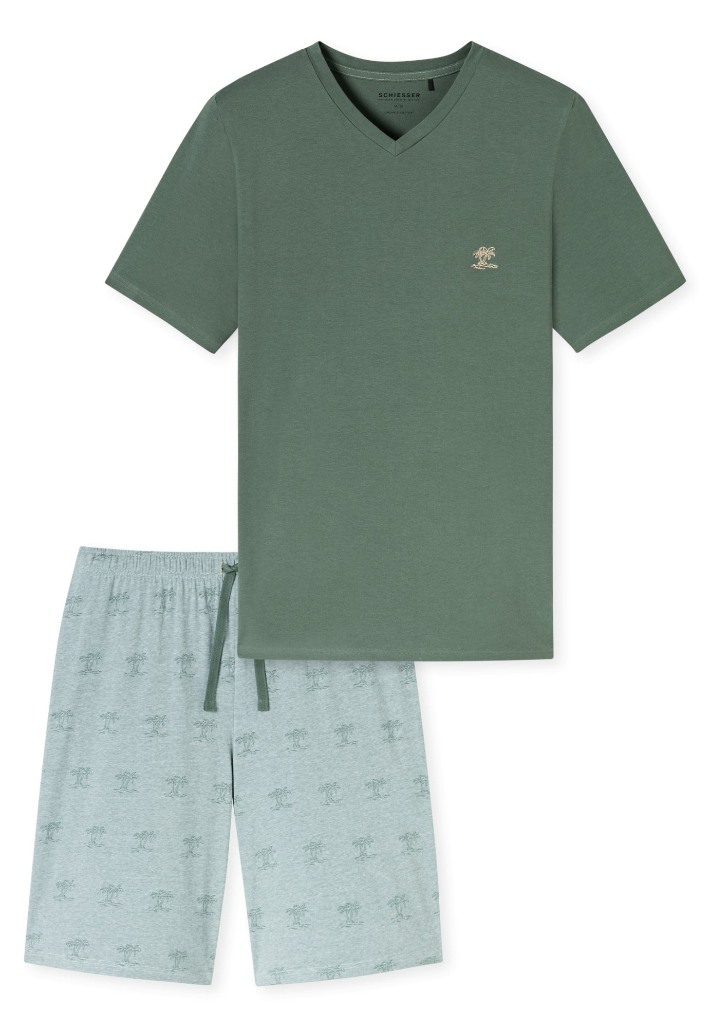Schiesser Pyjamas  grün
