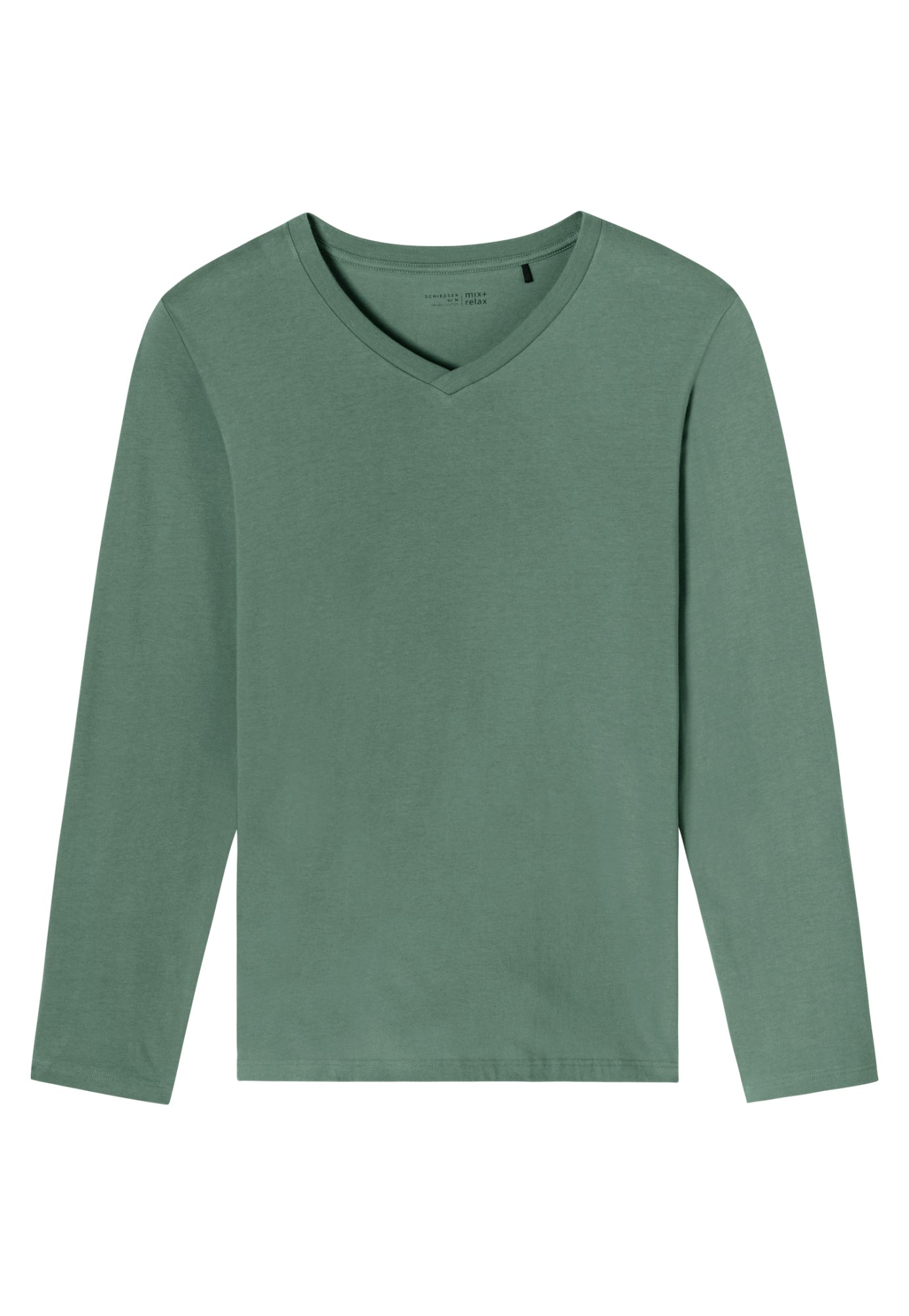 Schiesser Pyjamashirts  grün
