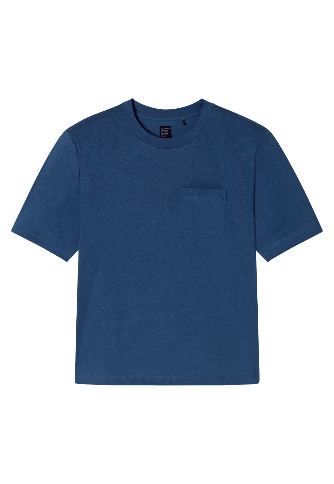 Schiesser Pyjamashirts  blau