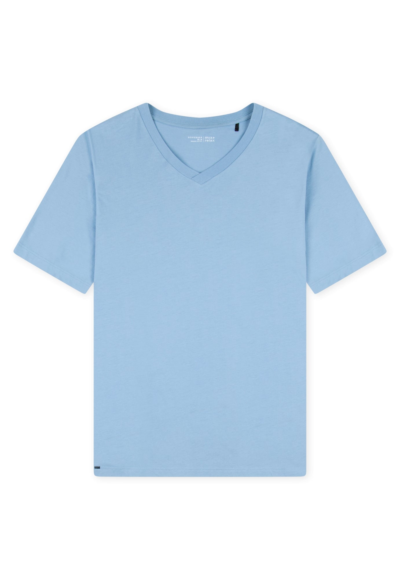 Schiesser Pyjamashirts  hellblau