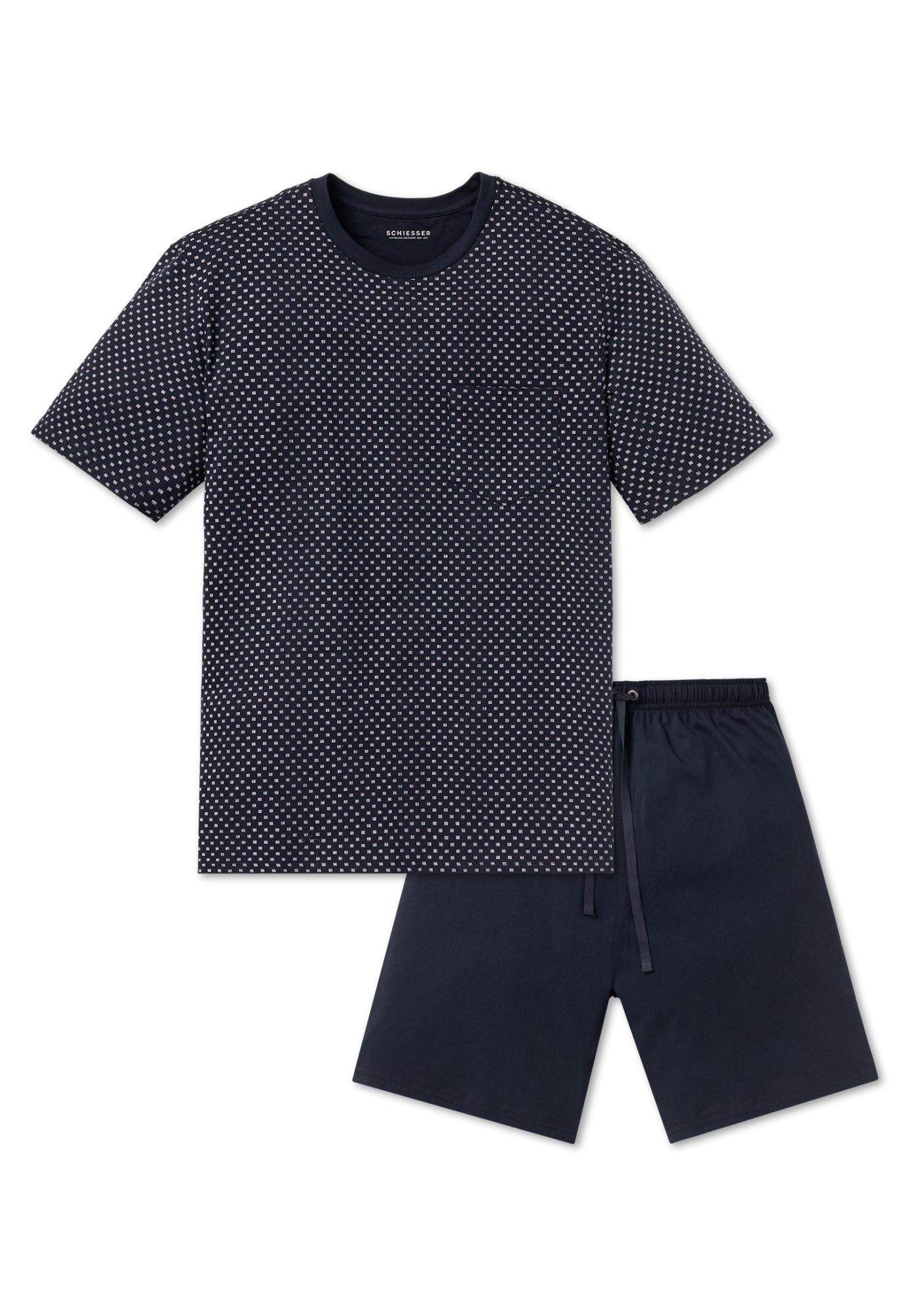 Schiesser Pyjamas  dunkelblau