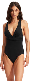 Seafolly Badeanzüge  schwarz