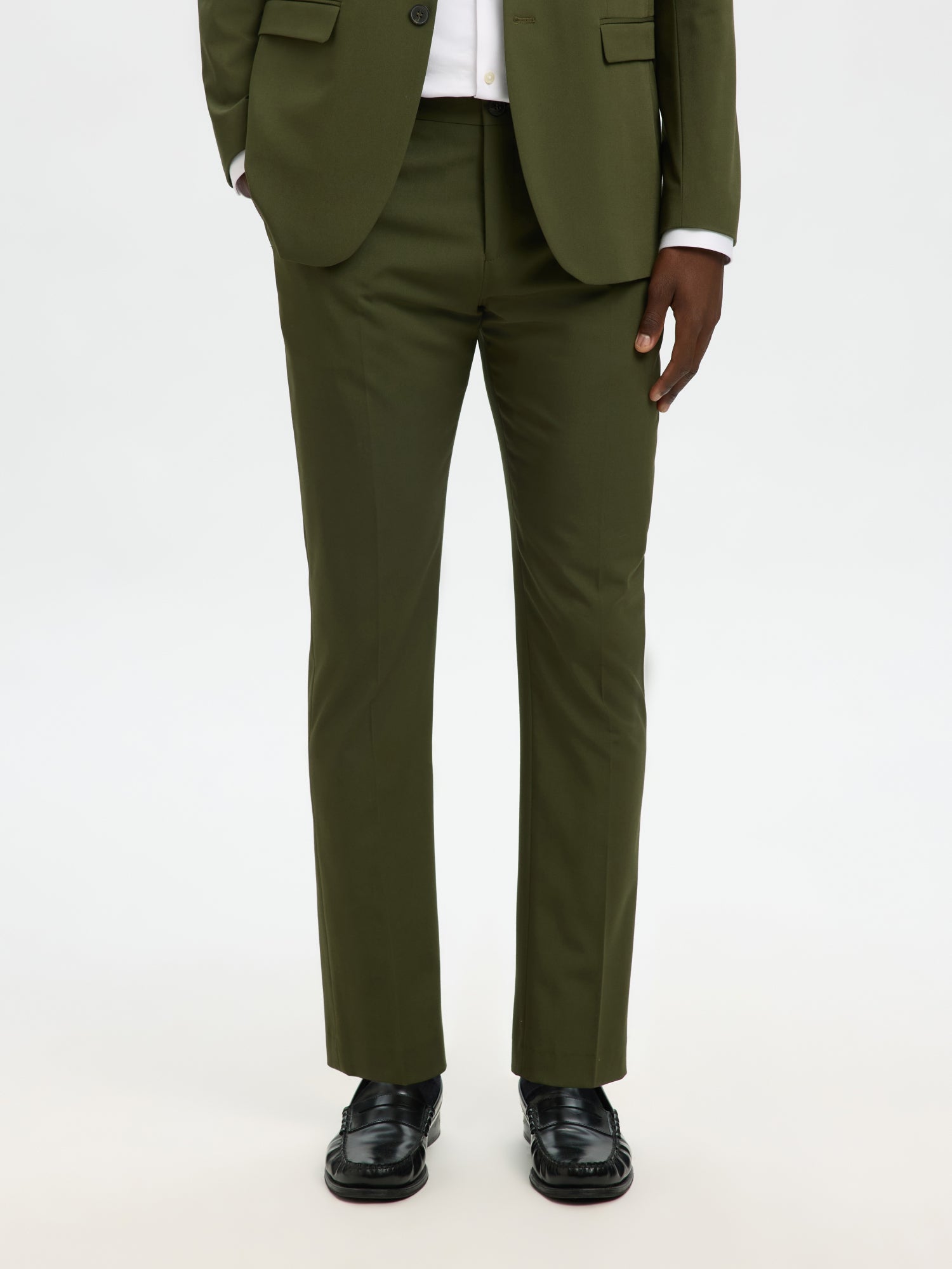 Selected Businesshosen  dunkelgrün