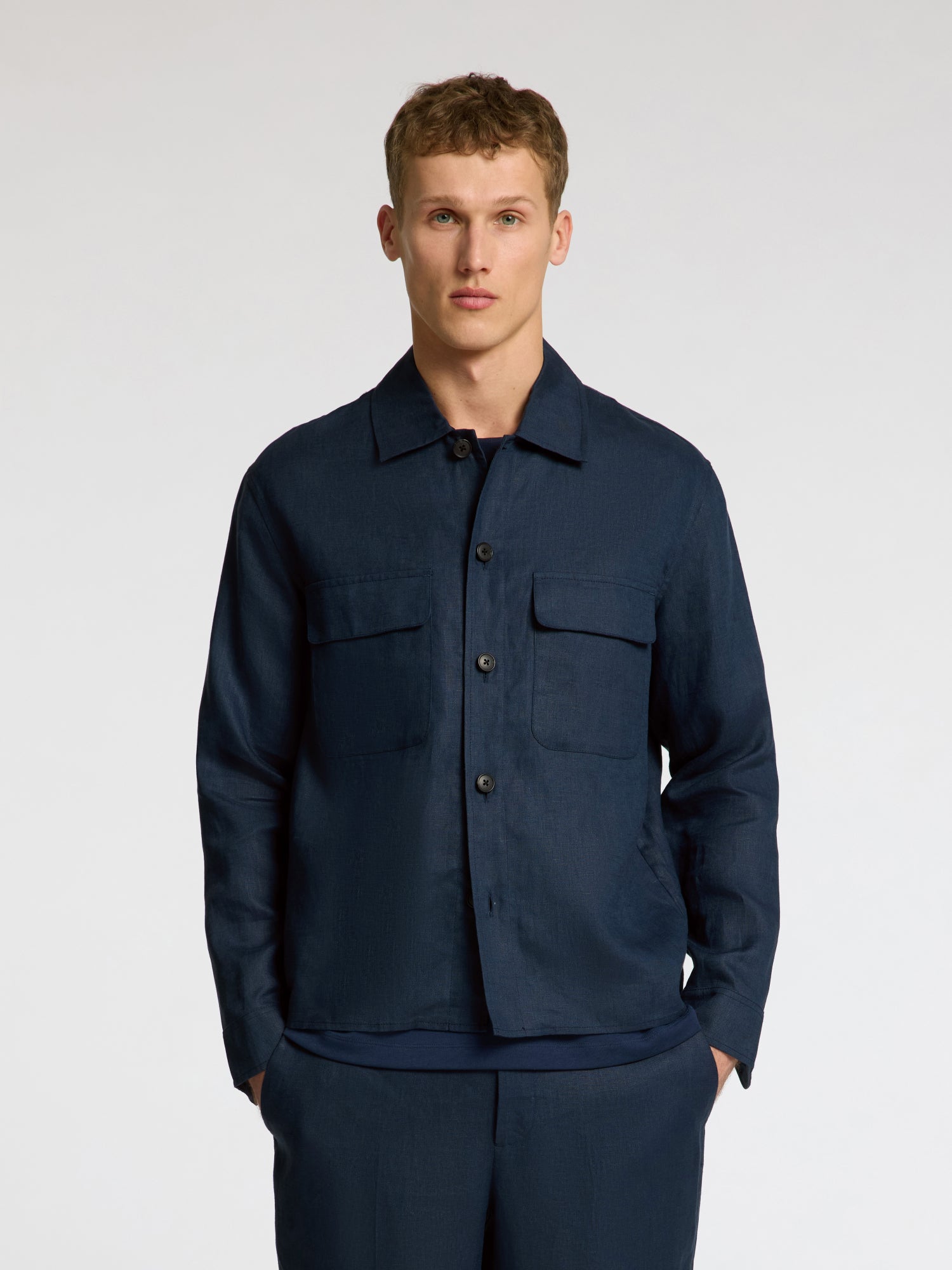 Selected Hemden  dunkelblau