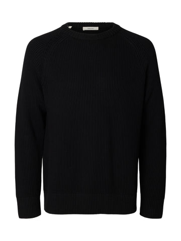 Relaxed Strickpullover mit Rippstruktur