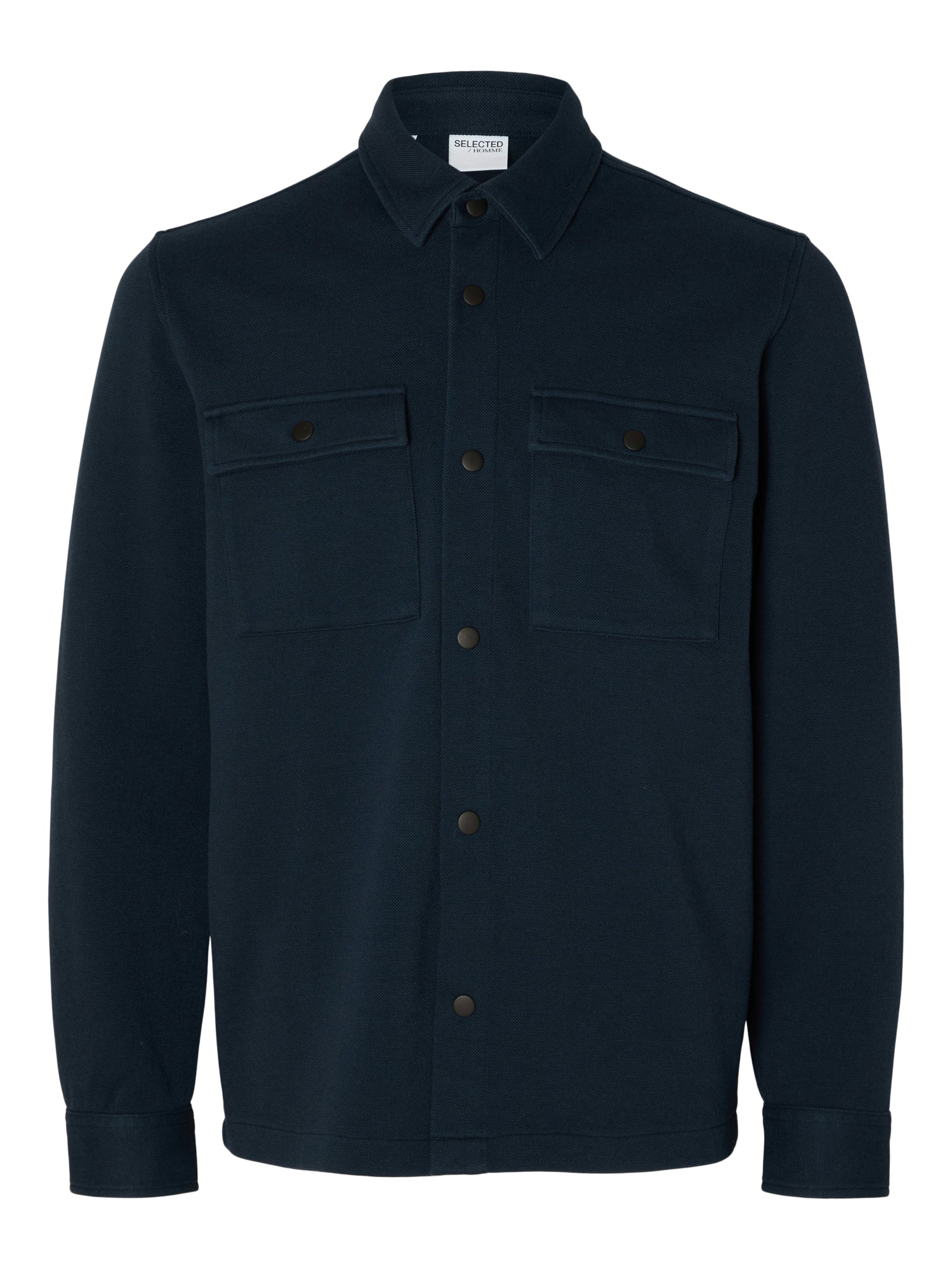 Selected Langarmshirts  blau