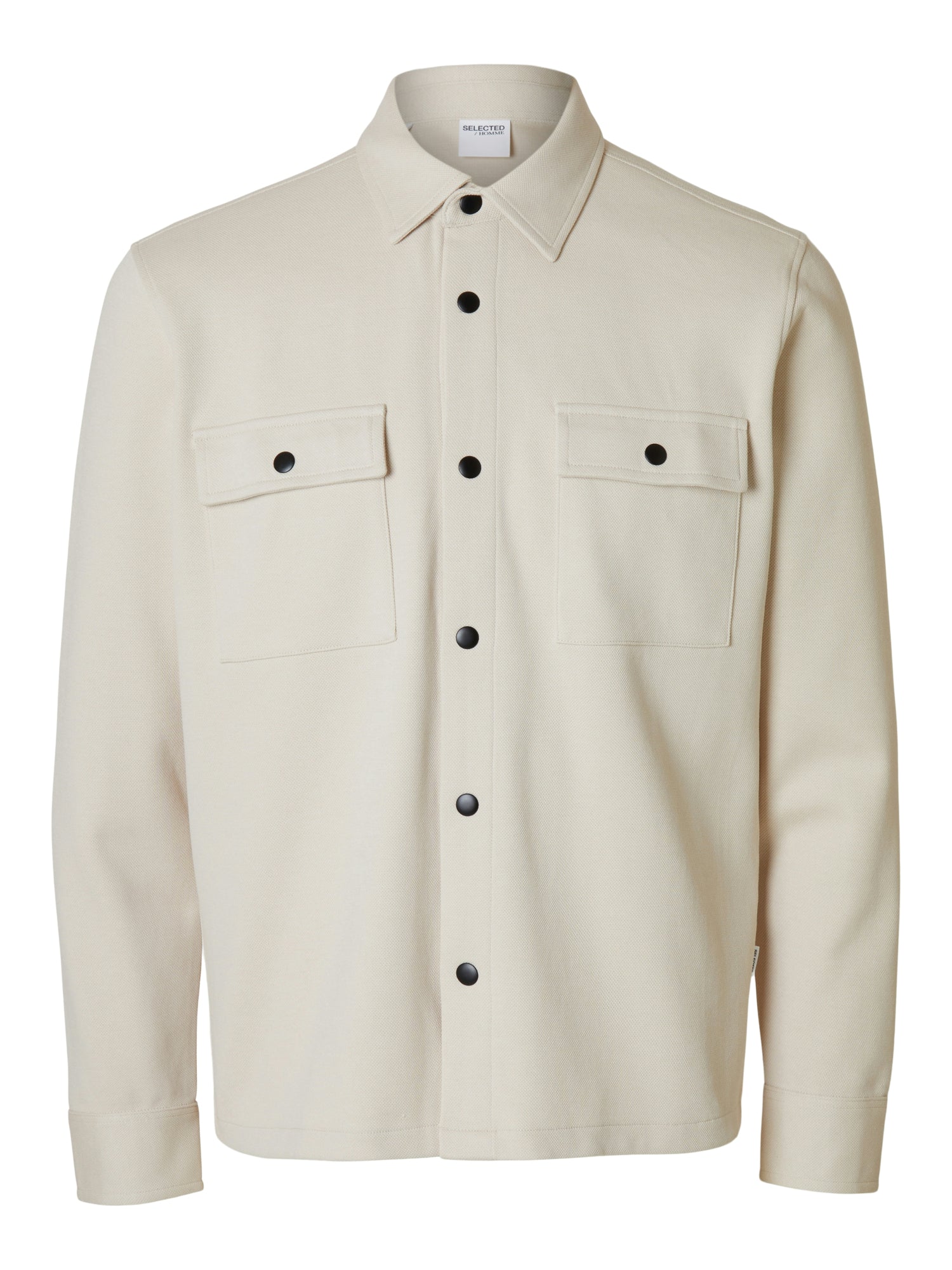 Selected Langarmshirts  creme