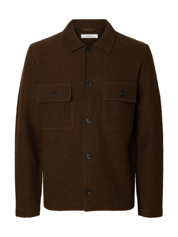 SLMNEALY Wollstrickjacke im Workwear-Design