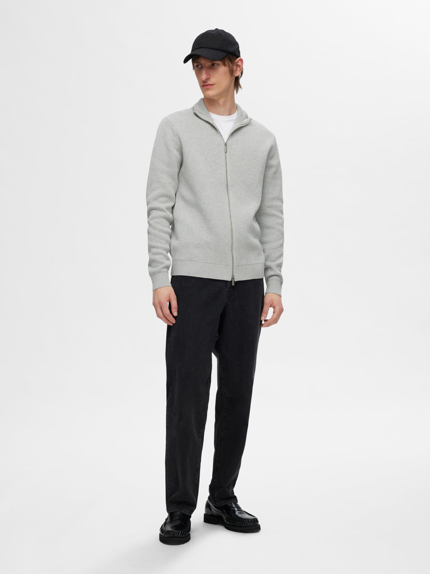 Selected Pullover  hellgrau
