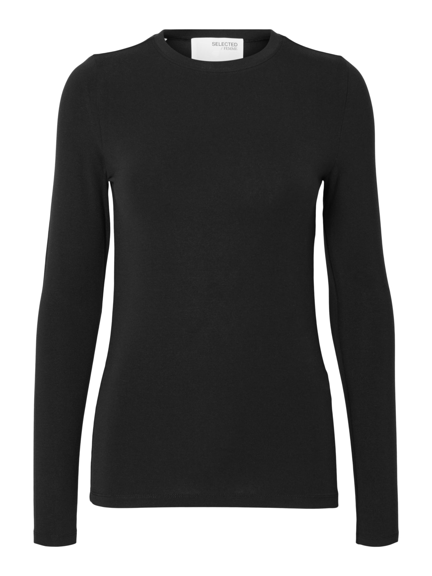 Selected femme Langarmshirts  schwarz