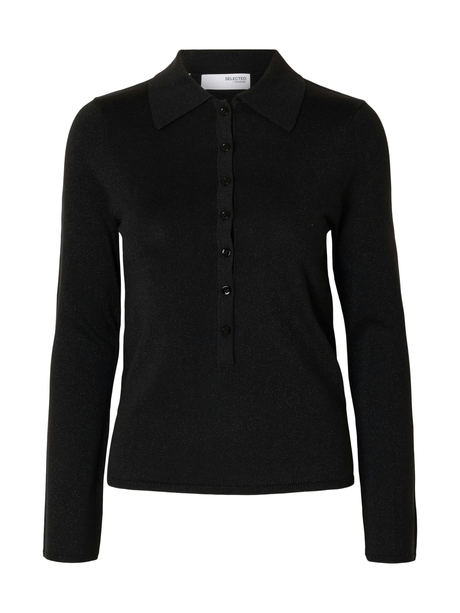 Selected femme Langarmshirts  schwarz