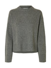 Selected femme Pullover  dunkelgrau