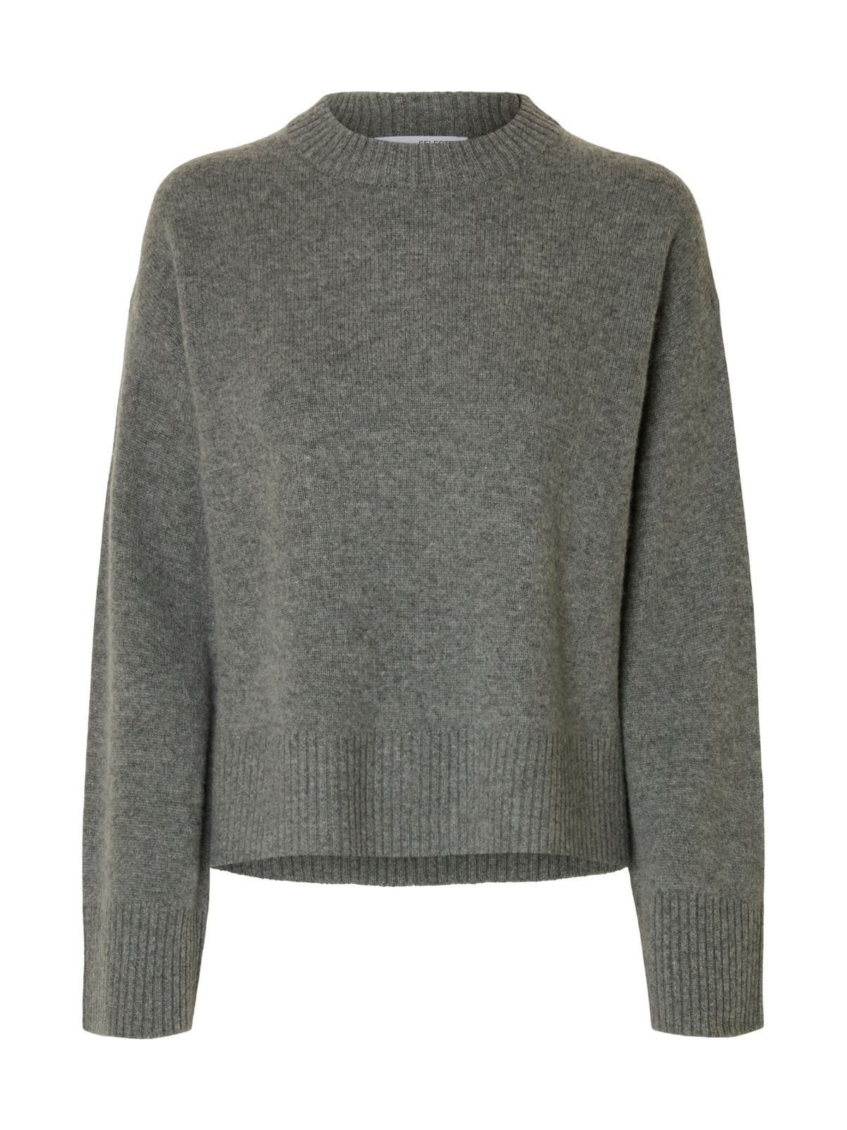 Selected femme Pullover  dunkelgrau