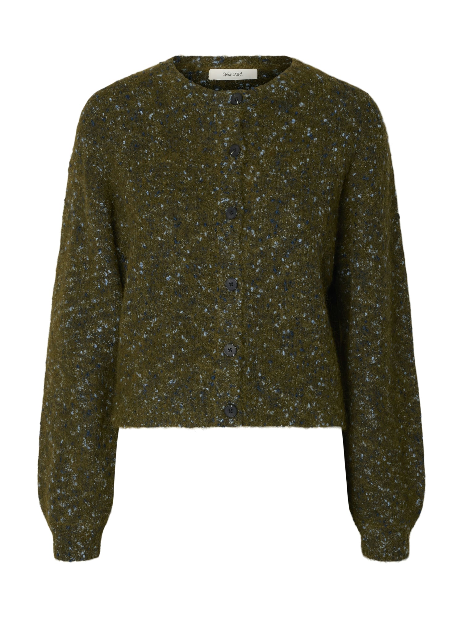 Selected femme Strickjacken  dunkelgrün