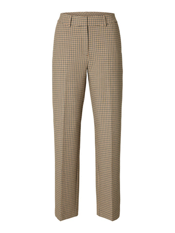 SLWRITA Wide-Leg-Hose im Karomuster