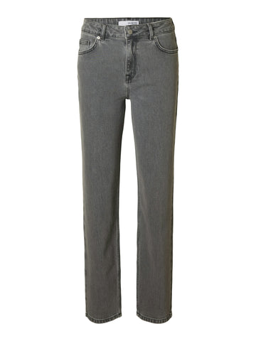 Straight Jeans mit Bio-Baumwolle und Stonewashed-Effekt