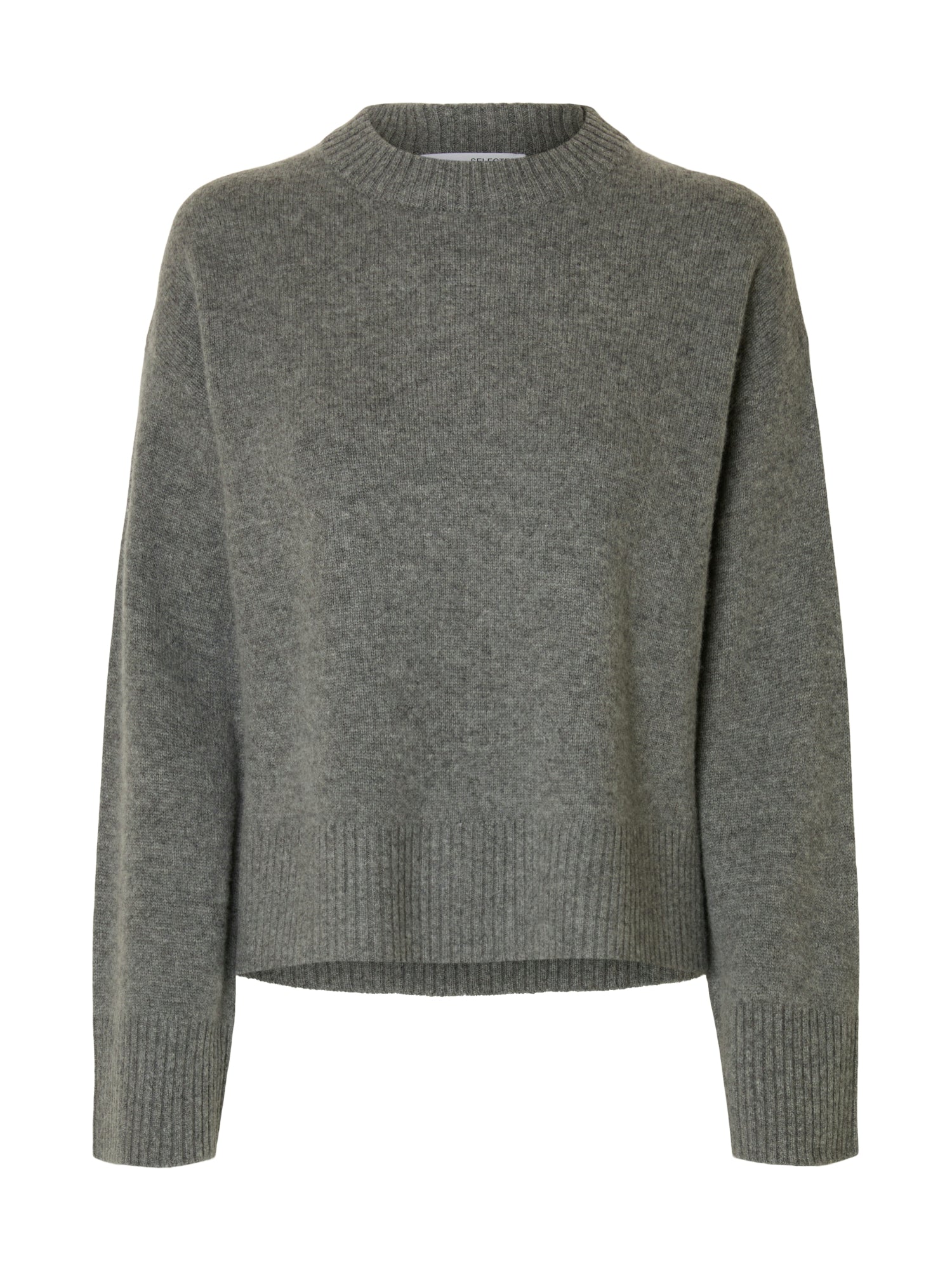 Selected femme Pullover  dunkelgrau