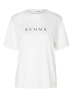 Selected femme T-Shirts  weiß