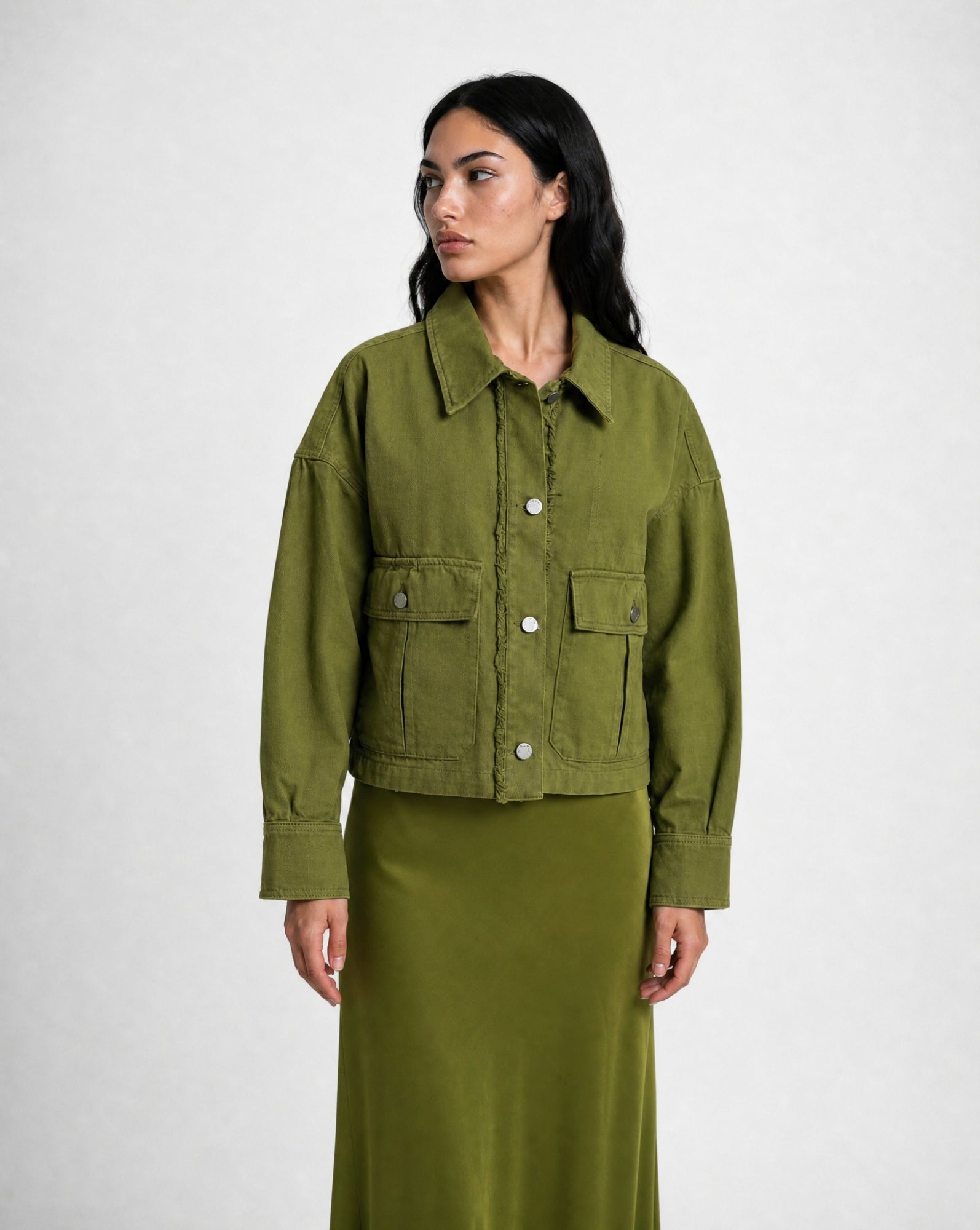 Smith & Soul Jeansjacken  oliv