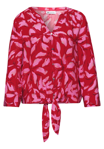 3/4-Arm Bluse mit Knotendetail