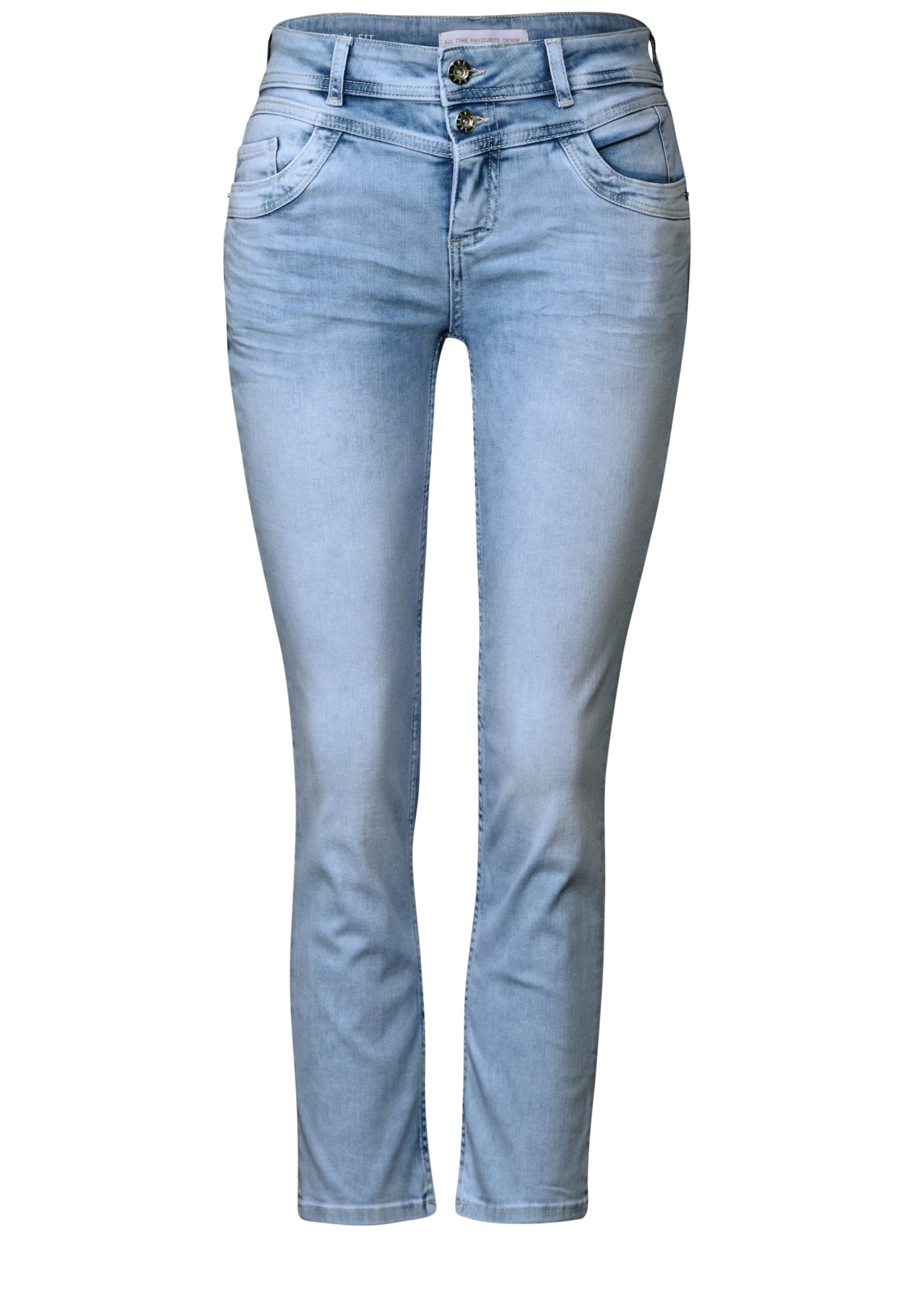 Street One Skinny, Slim  hellblau