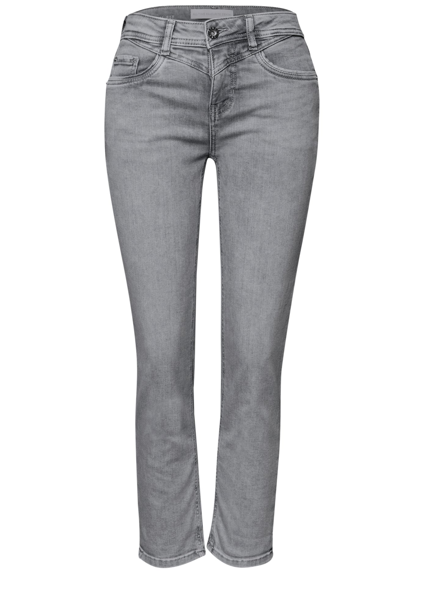 Street One Skinny, Slim  hellgrau