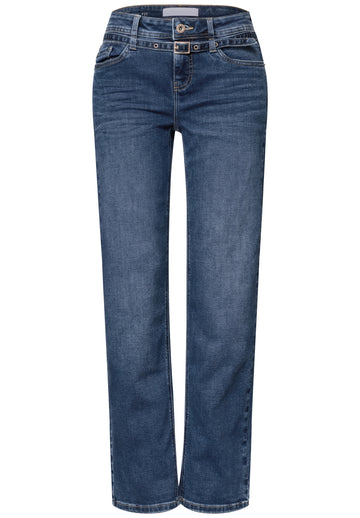 AMALIA Straight Leg Jeans mit Gürtel