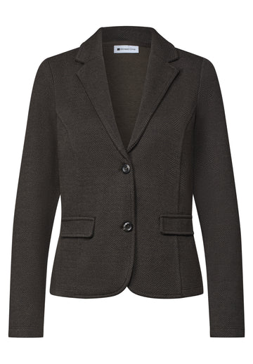 Basic Blazer mit Reverskragen und Dessin