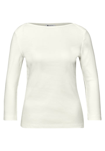 Basic Shirt in Rippstruktur