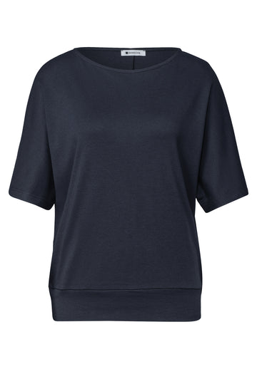 Basic Shirt mit Boat Neck