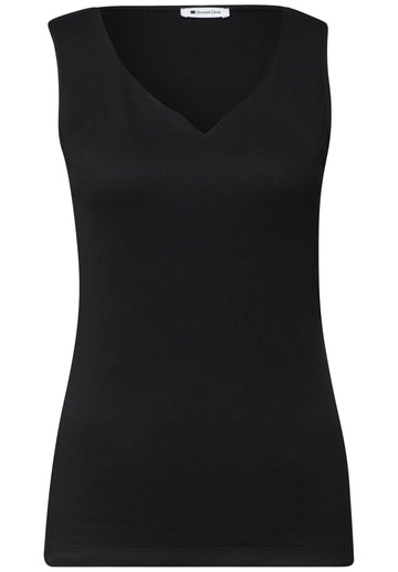 Basic Top mit Herzausschnitt