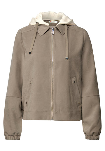 Blouson mit Jersey-Kapuze