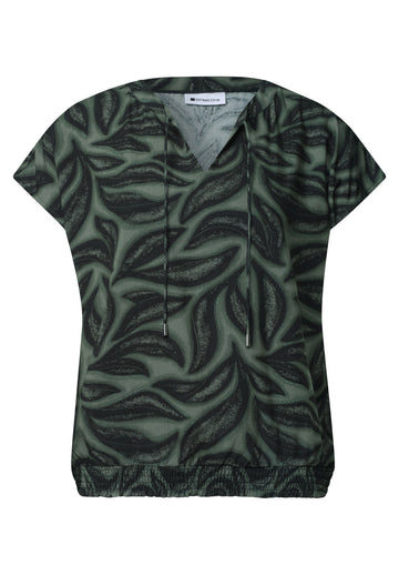 Blusenshirt mit Smokdetail