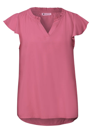 Blusenshirt mit Volant-Ärmeln