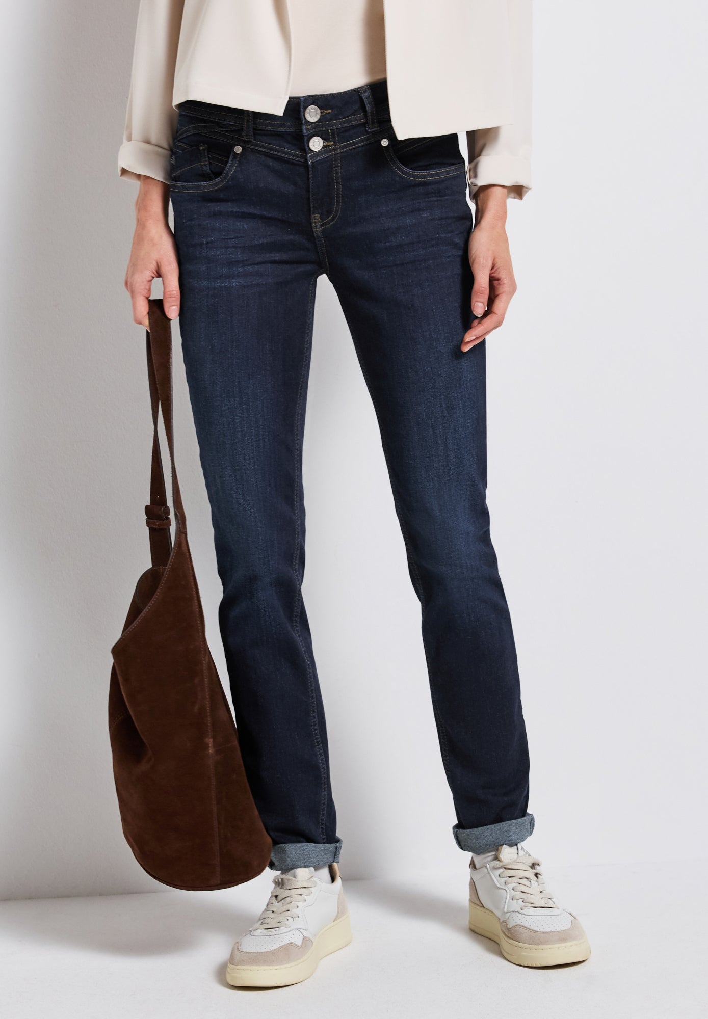Street One Skinny, Slim  blau