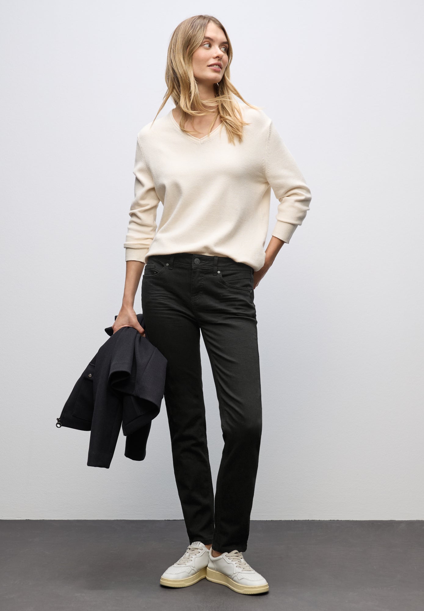 Street One Skinny, Slim  schwarz