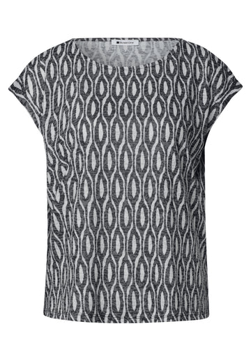 Dropped Shoulder Shirt im Ausbrenner-Look