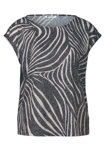 Dropped Shoulder Shirt im Ausbrenner-Look