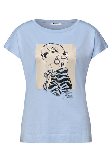 Dropped Shoulder Shirt mit Print